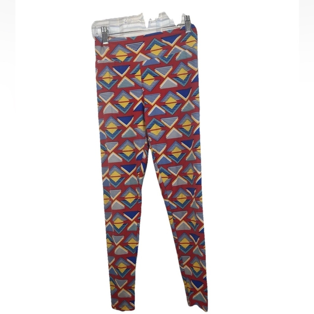 LuLaRoe One Size Leggings Sizes 2-10 Bright Geometric Shapes‎